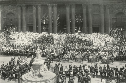 'The Ceremony at St. Paul's', London, 1897. Artist: E&S Woodbury.