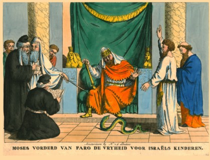 Moses before Pharaoh. Creator: N v d Linden.