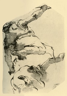 'Kneeling Figure, seen from behind', 1743-1744, (1928). Artist: Giovanni Battista Tiepolo.