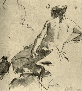 'Diana', 1757, (1928). Artist: Giovanni Battista Tiepolo.