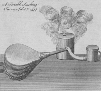 'A Portable Smelting Furnace', 1761. Creator: Unknown.
