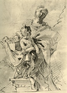'Madonna and Child', mid 18th century, (1928). Artist: Giovanni Battista Tiepolo.