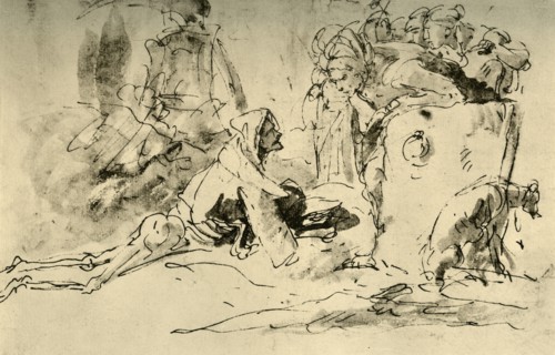 'Capriccio', c1740s, (1928). Artist: Giovanni Battista Tiepolo.