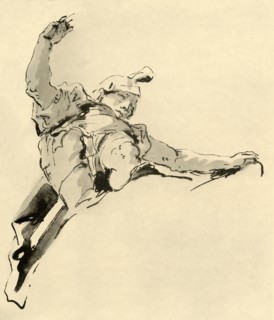 'Warrior standing on Clouds', mid 18th century, (1928). Artist: Giovanni Battista Tiepolo.