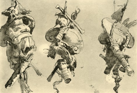 'Three Trophies', mid 18th century, (1928). Artist: Giovanni Battista Tiepolo.