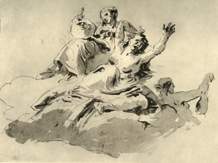 'Three Women', mid 18th century, (1928). Artist: Giovanni Battista Tiepolo.