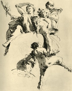 'Bacchus and Ariadne', c1740, (1928). Artist: Giovanni Battista Tiepolo.