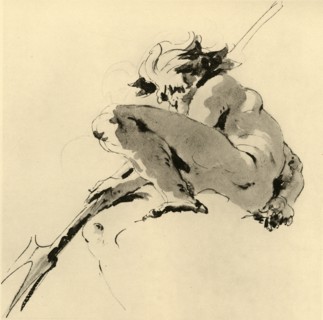 'Neptune', c1740, (1928). Artist: Giovanni Battista Tiepolo.