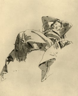 'Woman resting', mid 18th century, (1928). Artist: Giovanni Battista Tiepolo.