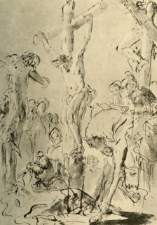 'Crucifixion', mid 18th century, (1928). Artist: Giovanni Battista Tiepolo.