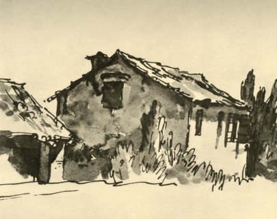 'Country House', mid 18th century, (1928). Artist: Giovanni Battista Tiepolo.