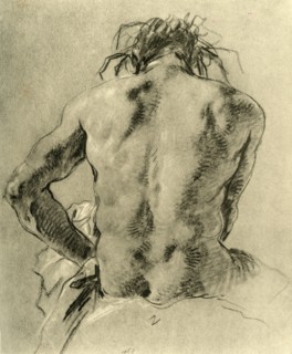 'Nude back', 1751, (1928). Artist: Giovanni Battista Tiepolo.