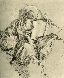'St. Mark', 1743, (1928). Artists: Giovanni Battista Tiepolo, Giovanni Domenico Tiepolo.