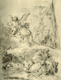 'Christ on the Mount of Olives', mid 18th century, (1928). Artist: Giovanni Battista Tiepolo.
