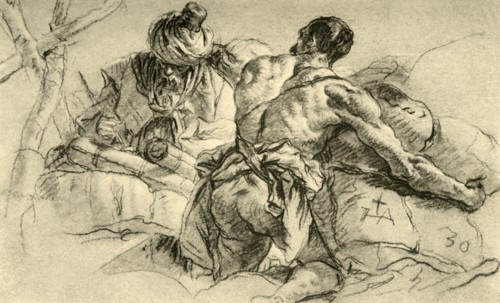 'Oriental Merchants with Bales of Wares', 1753, (1928). Artist: Giovanni Battista Tiepolo.
