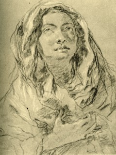 'Mater Dolorosa', mid 18th century, (1928). Artist: Giovanni Battista Tiepolo.