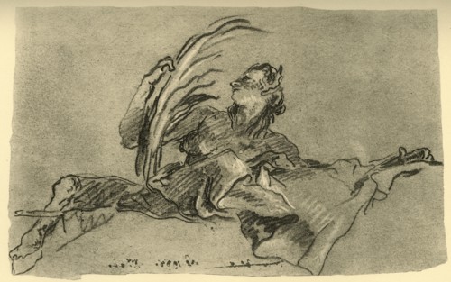 'Female Faun', c1761, (1928). Artist: Giovanni Battista Tiepolo.