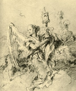 'Angel with Monstrance', 1767-1769, (1928). Artist: Giovanni Battista Tiepolo.