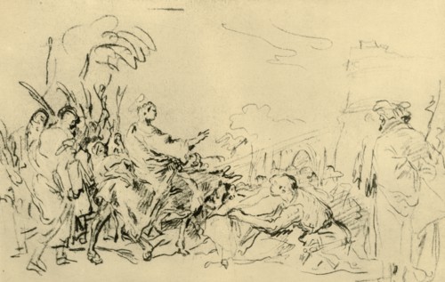 'Christ's entry into Jerusalem', c1759, (1928). Artist: Giovanni Domenico Tiepolo.