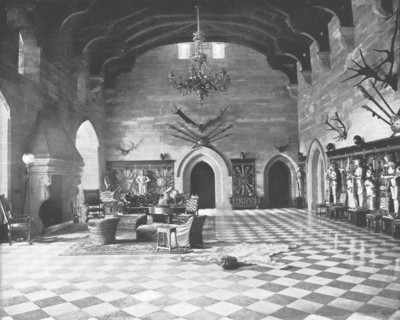 The Great Hall, Warwick Castle, Warwickshire, 1894. Creator: Unknown.