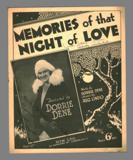 Memories of that Night of Love, c1930s. Creator: Unknown.
