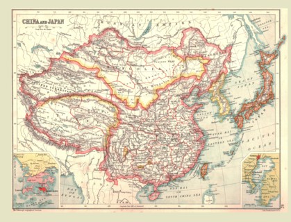 Map of China and Japan, 1902.  Creator: Unknown.