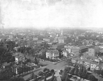 Sacramento, California, from the Dome of the Capitol, USA, c1900. Creator: Unknown.