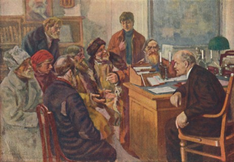 'Lenin Talking To Peasants', (1939). Creator: M Sokolov.