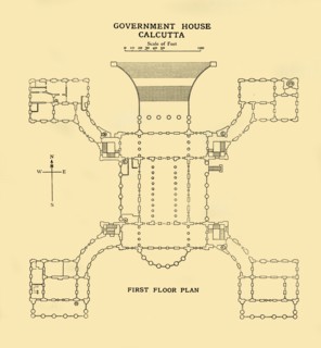 'Government House Calcutta - First Floor Plan', 1925. Creator: Unknown.