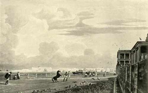 'Government House, from Chowringhee, 1820', (1925). Creator: Unknown.