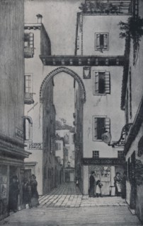 'Calle Crosera', 1913, (1925). Creator: Sydney Vacher.