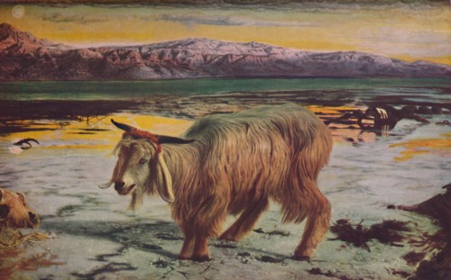 'The Scapegoat', 1856, (c1950). Creator: William Holman Hunt.