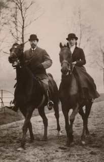 'H.M. King George V. and Princess Mary', 1914. Creator: Rotary Photo.