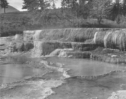 Brown Sulphur Springs, Yellowstone National Park, USA, c1900.  Creator: Unknown.