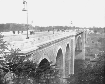 Washington Bridge, Harlem River, New York, USA, c1900.  Creator: Unknown.