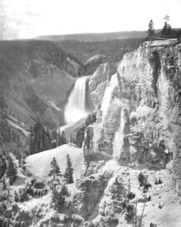 Lower Falls of the Yellowstone, Wyoming, USA, c1900.  Creator: Unknown.
