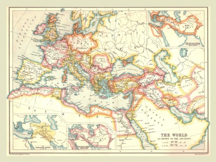 Map of the Ancient World, (1902).   Creator: Unknown.