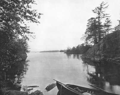 Among the Thousand Islands of the St Lawrence River, Canada, c1900. Creator: Unknown.