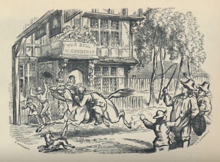 'John Gilpin Passing The Bell, Edmonton', (c1950). Creator: JG Whymper.