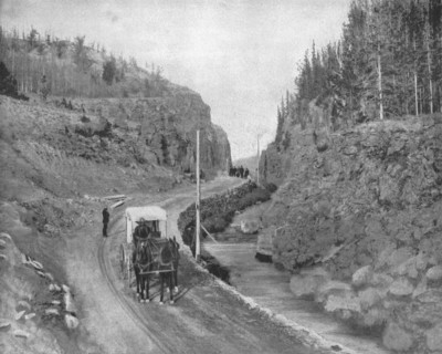 Entrance to Yellowstone Park, USA, c1900.   Creator: Unknown.