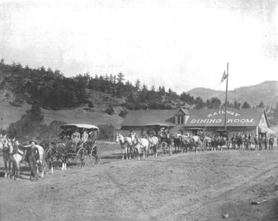 Pikes Peak Toll Road, Colorado, USA, c1900.  Creator: Unknown.