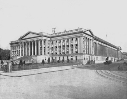Treasury Building, Washington DC, USA, c1900. Creator: Unknown.