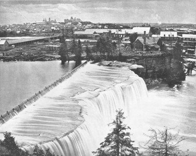 Ottawa, Canada, from Rideau Falls, c1900.  Creator: Unknown.