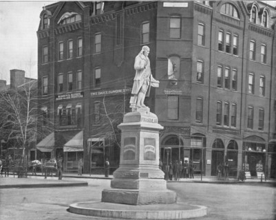 Franklin Statue, Washington DC, USA, c1900. Creator: Unknown.