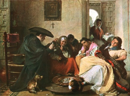 'A Chat Round The Brasero', 1866, (c1902).  Creator: Unknown.