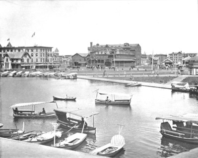 Wesley Lake, Asbury Park, New Jersey, USA, c1900.  Creator: Unknown.
