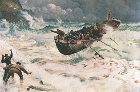 'How the Boat Came Home' 1886, (c1902).  Creator: Unknown.