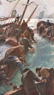 'How We Caught the Pilchards', 1895, (c1902). Creator: Unknown.