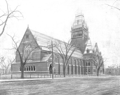Memorial Hall, Cambridge, Massachusetts, USA, c1900.  Creator: Unknown.