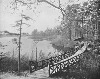 Kissing Bridge, Lakewood, New Jersey, USA, c1900.  Creator: Unknown.